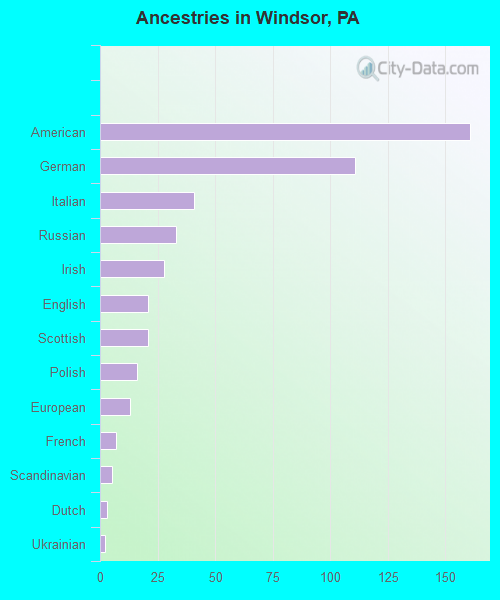 Ancestries in Windsor, PA