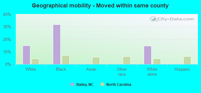 Geographical mobility -  Moved within same county