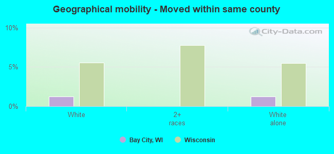 Geographical mobility -  Moved within same county