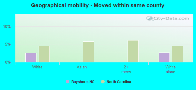 Geographical mobility -  Moved within same county