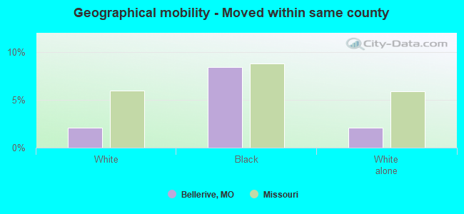 Geographical mobility -  Moved within same county