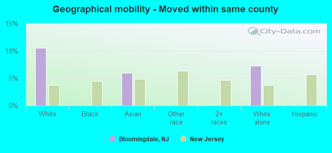 Geographical mobility -  Moved within same county