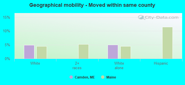 Geographical mobility -  Moved within same county