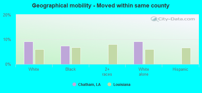 Geographical mobility -  Moved within same county