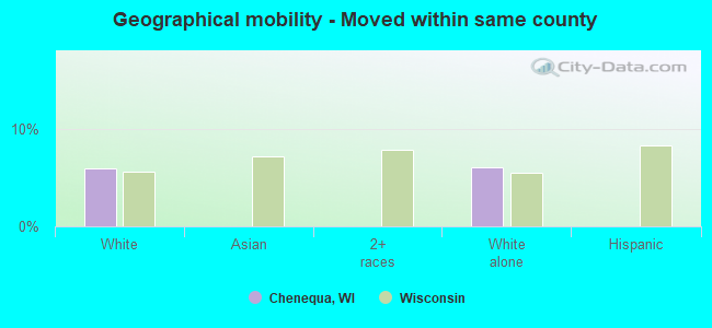 Geographical mobility -  Moved within same county