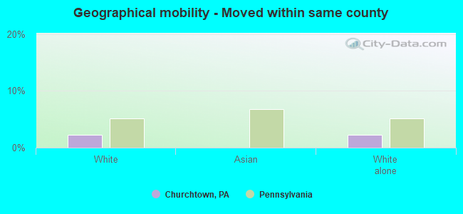 Geographical mobility -  Moved within same county