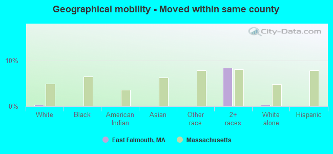 Geographical mobility -  Moved within same county