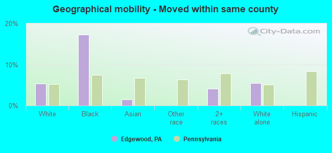 Geographical mobility -  Moved within same county