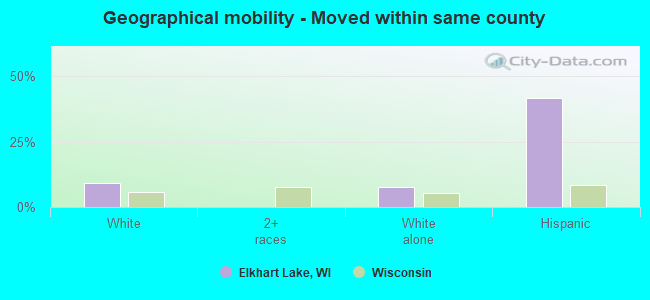 Geographical mobility -  Moved within same county