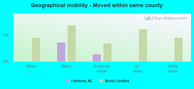 Geographical mobility -  Moved within same county