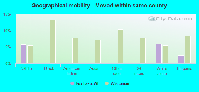 Geographical mobility -  Moved within same county