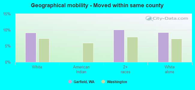 Geographical mobility -  Moved within same county