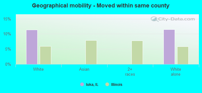 Geographical mobility -  Moved within same county