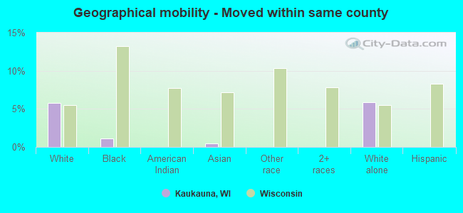 Geographical mobility -  Moved within same county