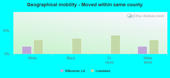 Geographical mobility -  Moved within same county