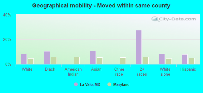 Geographical mobility -  Moved within same county