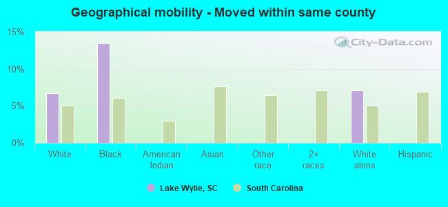 Geographical mobility -  Moved within same county