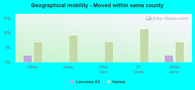 Geographical mobility -  Moved within same county