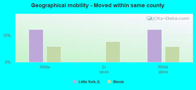 Geographical mobility -  Moved within same county