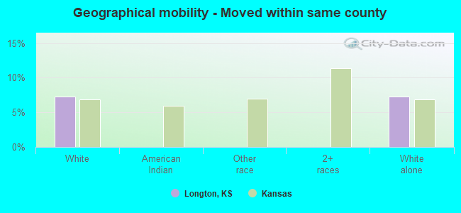 Geographical mobility -  Moved within same county