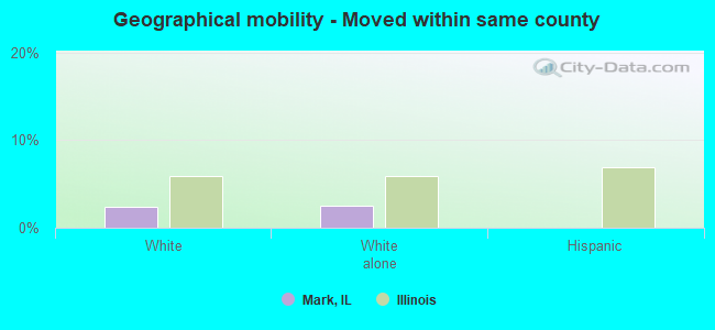 Geographical mobility -  Moved within same county