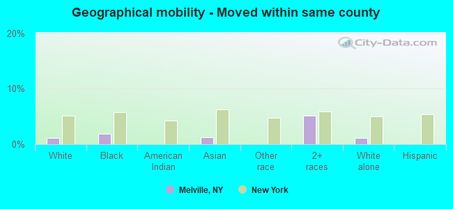 Geographical mobility -  Moved within same county