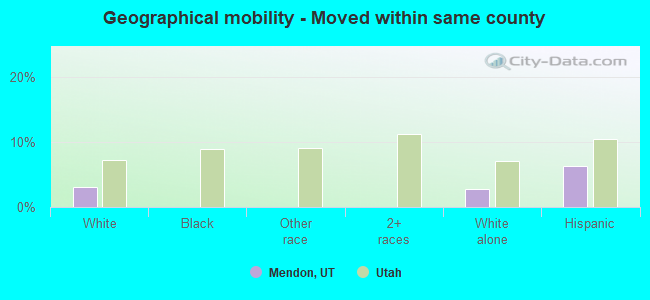 Geographical mobility -  Moved within same county