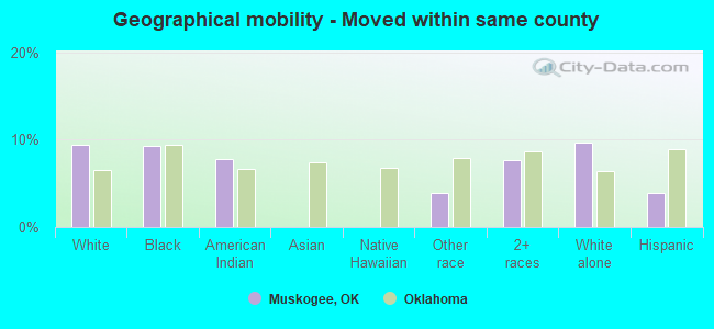 Geographical mobility -  Moved within same county