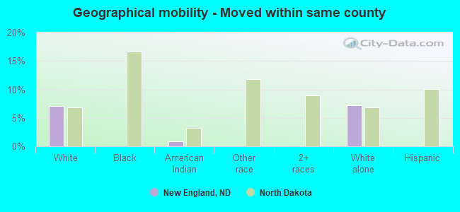 Geographical mobility -  Moved within same county