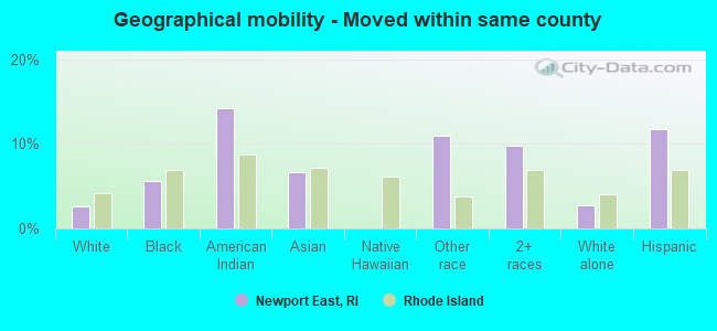 Geographical mobility -  Moved within same county