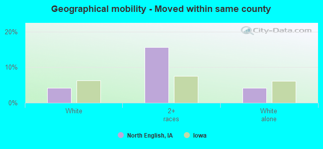 Geographical mobility -  Moved within same county