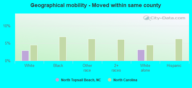 Geographical mobility -  Moved within same county