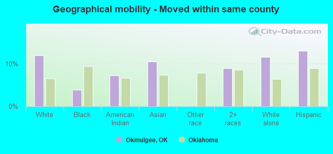 Geographical mobility -  Moved within same county