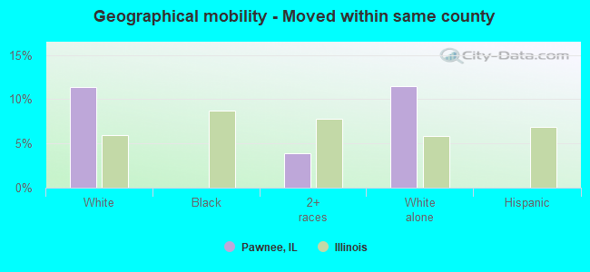 Geographical mobility -  Moved within same county