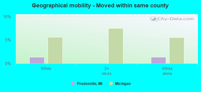 Geographical mobility -  Moved within same county