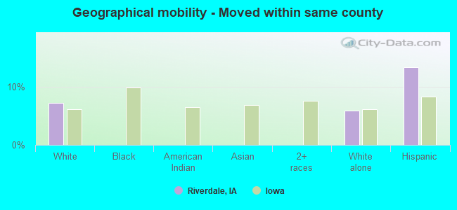 Geographical mobility -  Moved within same county