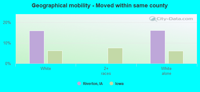 Geographical mobility -  Moved within same county