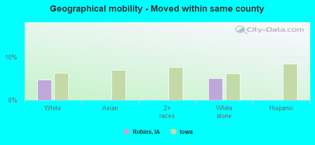 Geographical mobility -  Moved within same county