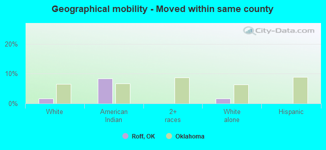 Geographical mobility -  Moved within same county