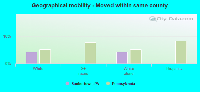 Geographical mobility -  Moved within same county