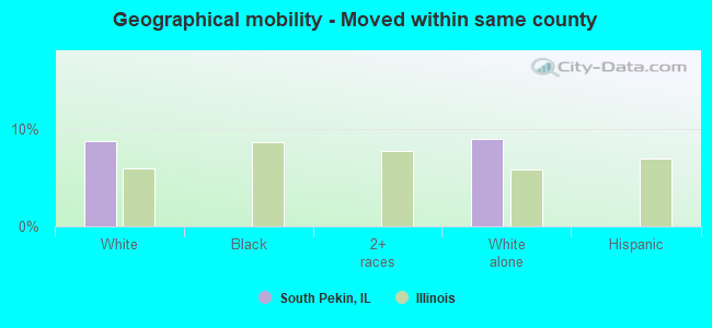 Geographical mobility -  Moved within same county