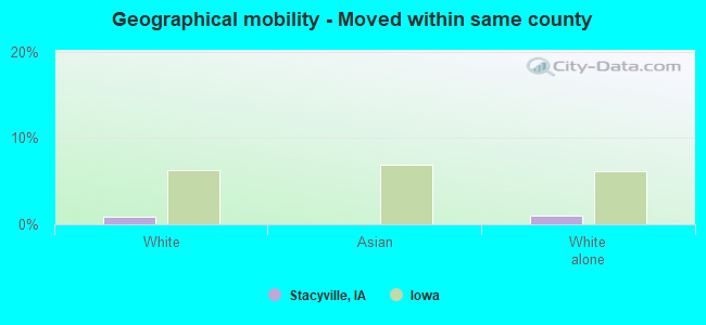 Geographical mobility -  Moved within same county