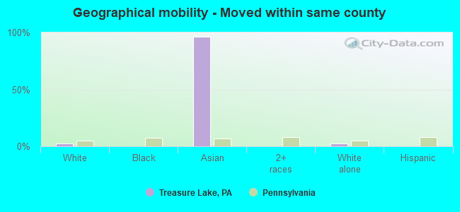 Geographical mobility -  Moved within same county