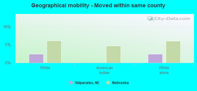 Geographical mobility -  Moved within same county