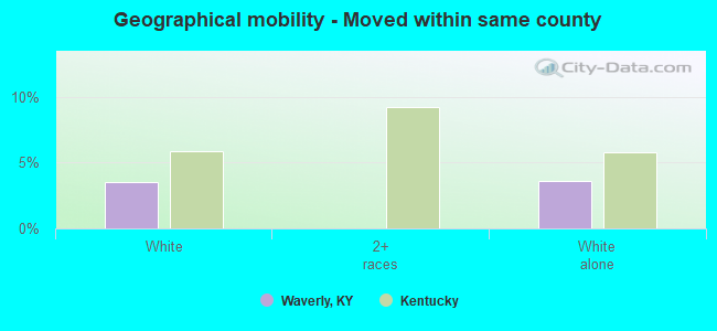 Geographical mobility -  Moved within same county