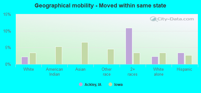 Geographical mobility -  Moved within same state