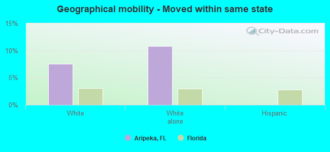 Geographical mobility -  Moved within same state