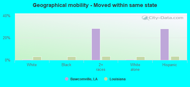 Geographical mobility -  Moved within same state