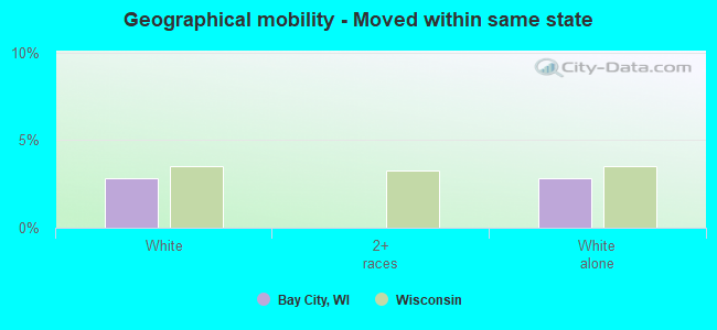 Geographical mobility -  Moved within same state