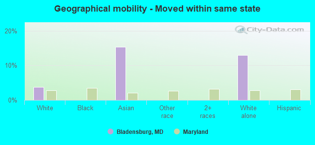 Geographical mobility -  Moved within same state